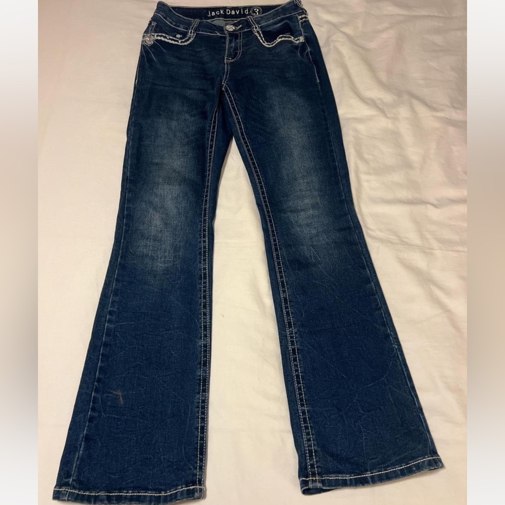 Dark Blue Flare Women's Jeans